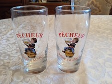 2  Verres à bière PÊCHEUR