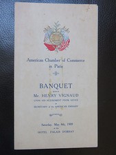 Menu American Chamber of