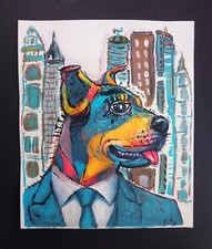 Tableau chien doberman