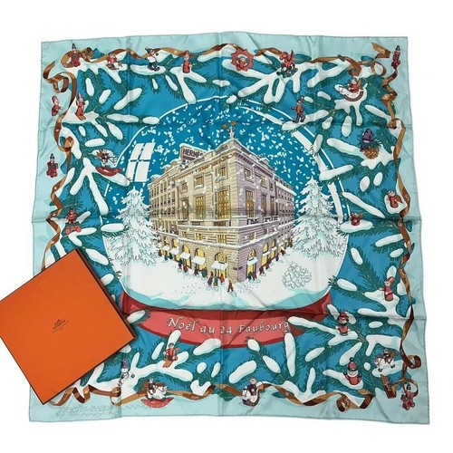 écharpe hermès carré - carré, en