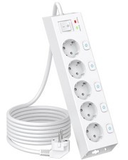 Multiprise 4 Prises avec 5 Interrupteurs Individuelles Multiprise Electrique ...