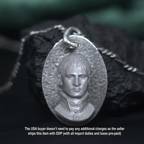Pendentif argent napoléon - argent,