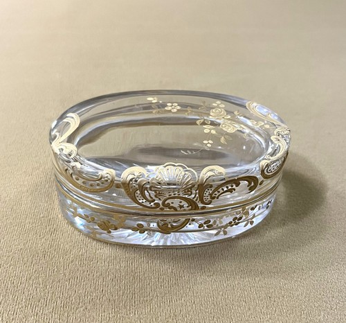 Boite poudre ovale cristal - boite,