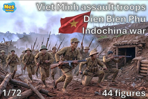 Viet minh assault troops - 1/72,
