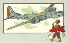 BOEING B-29  SUPER FORTRESS 1942 TINTIN AVIATION  39 45  Chèque 46  Voir Savoir