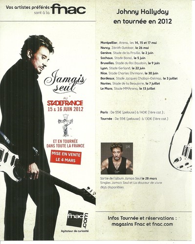 Flyer plv johnny hallyday en - johnny,