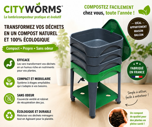Lombricomposteur city worms - city,