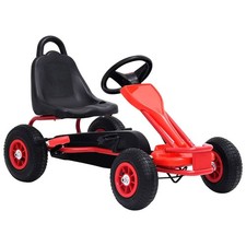Kart à Pédales avec Pneus Bleu avec Frein à Main pour Enfants Voiture vidaXL