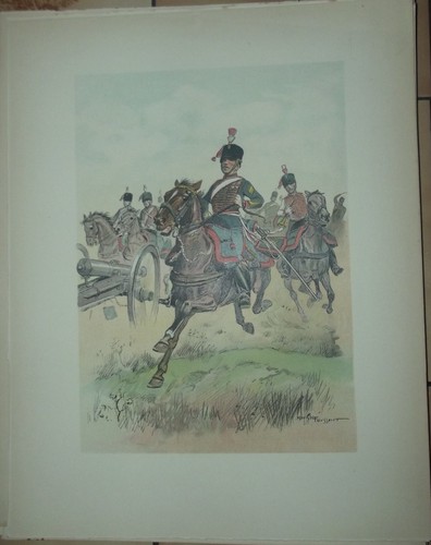 Ancienne gravure militaire - ancienne,