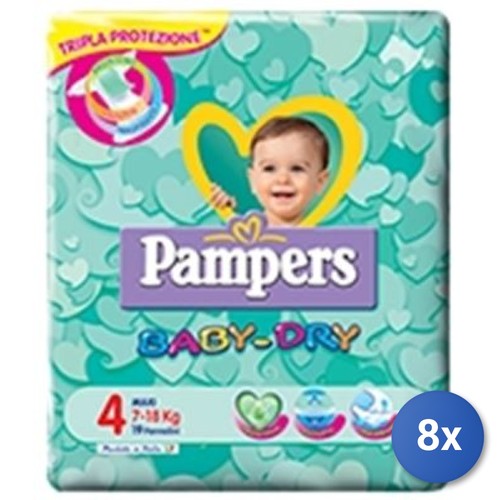 Pack pampers couches maxi - 8x,