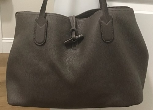 LongChamp Med Grey Roseau