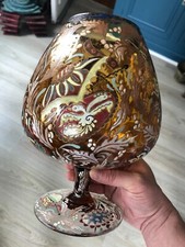 Gros Vase Verre Emaillé