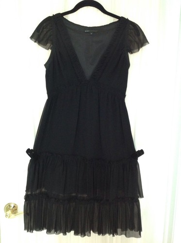 Marc jacobs black silk tiered - jacobs,
