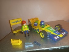 Playmobil voiture de course jaune 26  Formule 1 rallye champion cup