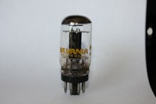 1 X SYLVANIA 6SN7GTB Boutons Socle Préamp Tube, Testé Bon ! (N-3)