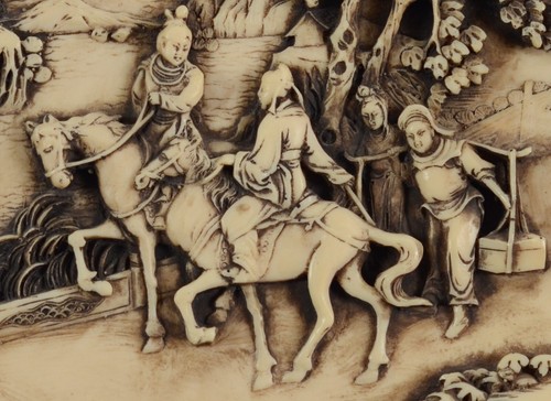Asie panneau ancien - -,