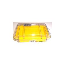 Micro Case 1040 Transparent/Jaune, Peli, 1040 Transparent/Jaune