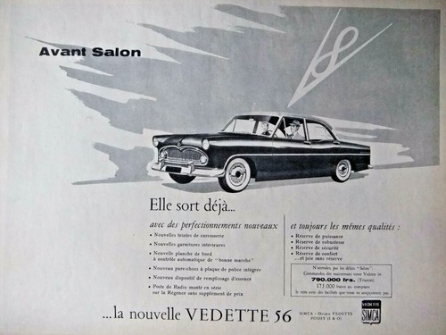 Publicité presse 1955 - de,