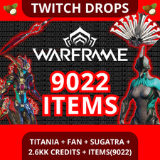 Warframe Twitch Drops | Titania • Vericres Fan • Sugatra Renayla • 2.6 M Credits