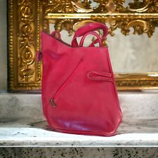 Sac à Dos Vintage en Cuir Rouge Kevim Paris