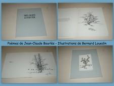 Sillages d'Hiver. Poèmes de Jean-Claude Bourlès Illustrations de Bernard Louedin