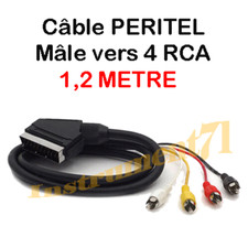 Câble Peritel Mâle vers 4