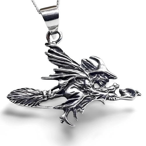 Collier balai pendentif