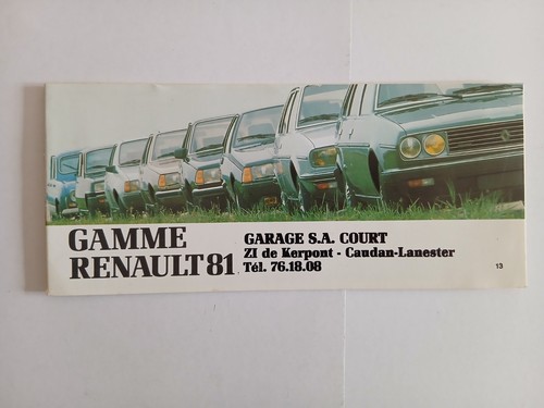 Renault gamme r5 - 81, dont
