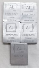 Lot De 5 X 1 Once Troy, Lingot