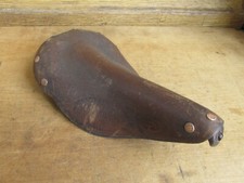 PRYMA VINTAGE ANCIEN VELO COURSE SELLE CUIR  LEATHER BICYCLE SADDLE