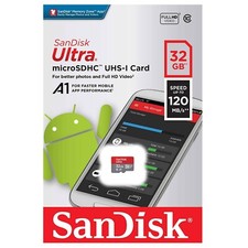 SANDISK 32 Go 120 Mo/s Carte
