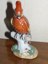 TRES RARE PERROQUET EN PORCELAINE CHINESE PORCELAIN Fabienne Jouvin Paris