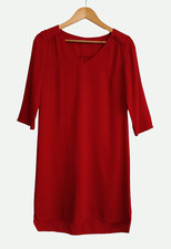 Robe tunique rouge. Manches 3/4. Camaieu. Taille 36
