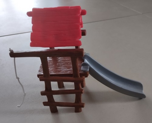Figurine schtroumpfs toboggan - figurine,