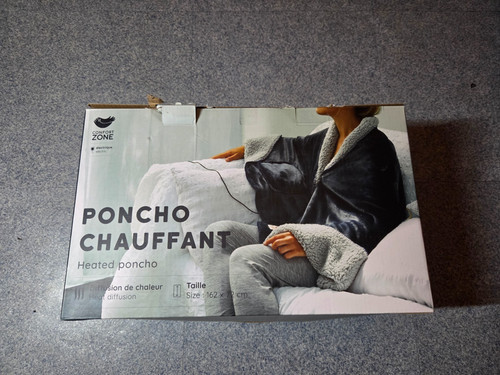Plaid poncho chauffant la - poncho, de