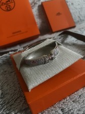 bracelet hermes clic h Rose Argenté À Motif