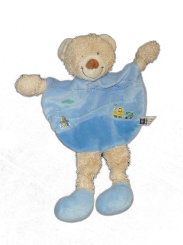 Doudou plat ours bleu - , baby