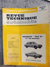 RTA- PEUGEOT 504 TI cabriolet coupé injection - 1978- Revue Technique Automobile