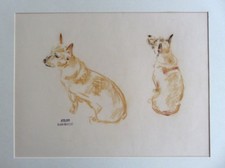 André Margat, sanguine, deux