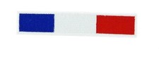 Patch ecusson thermocollant backpack drapeau france français biker brassard blan