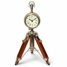 Horloge trépied en laiton