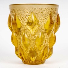 Vase Rampillon Verre Jaune