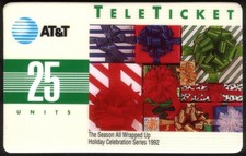 25U Carte Téléphonique De Noël 1992 Saison Des Fêtes Tout Emballé (Espagnol)