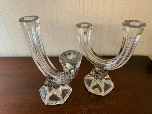 Bougeoirs cristal de - 2,