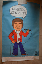 affiche originale musique chanteur artiste Charlebois s'en vient Montréal Québec