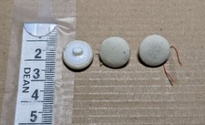 3 14mm Cream Fabric Covered