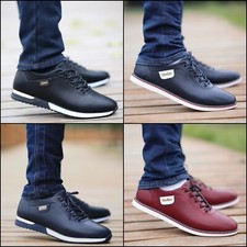 Chaussures basses Baskets homme noir unies classe habillé classique travail chic