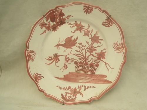 Plat ancien coq assiette - plat, .