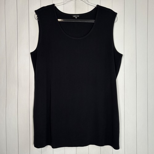 Misook size long tank black - size,