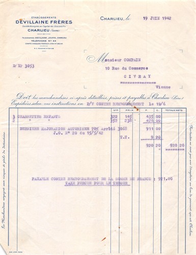 1942 ets devillaine freres - devillaine,